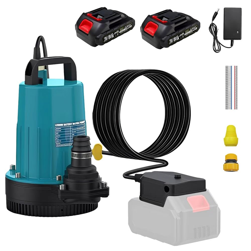 早い者勝ち‼️水中ポンプ　12m 電動ポンプ　バッテリー付き　排水　マキタ Amazon | UPF 水中ポンプ バッテリー式 充電式 12m揚程 排水ポンプ